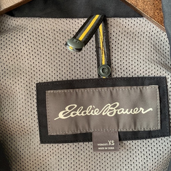 Eddie Bauer Charly Waterproof Utility Jacket XS Black Lined WeatherEdge Outdoor - Picture 12 of 16